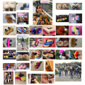 Designer Custom Logo Ball Bearing Multi Color Women Racoon Pink Rex Rabbit Rainbow Pom Pom Fox Fur Ball Slide Slipper